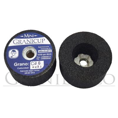 Muela Taza Mini Cilíndrica Ø 80X45 M-14 Gr.036 a 120